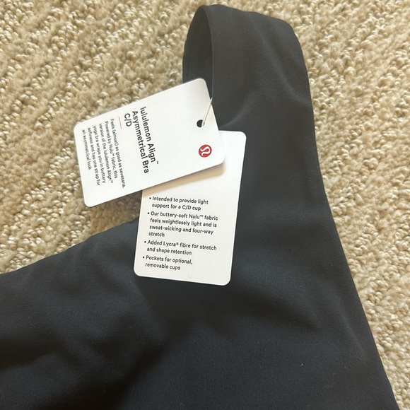 NWT Lululemon Align Asymmetrical Bra *Light Support, C/D Cup - Picture 3 of 11